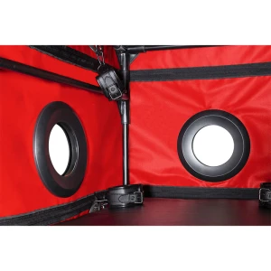 SECRET DOME - KINK CLUB LA NICHE CABIN SCHWARZ  ROT